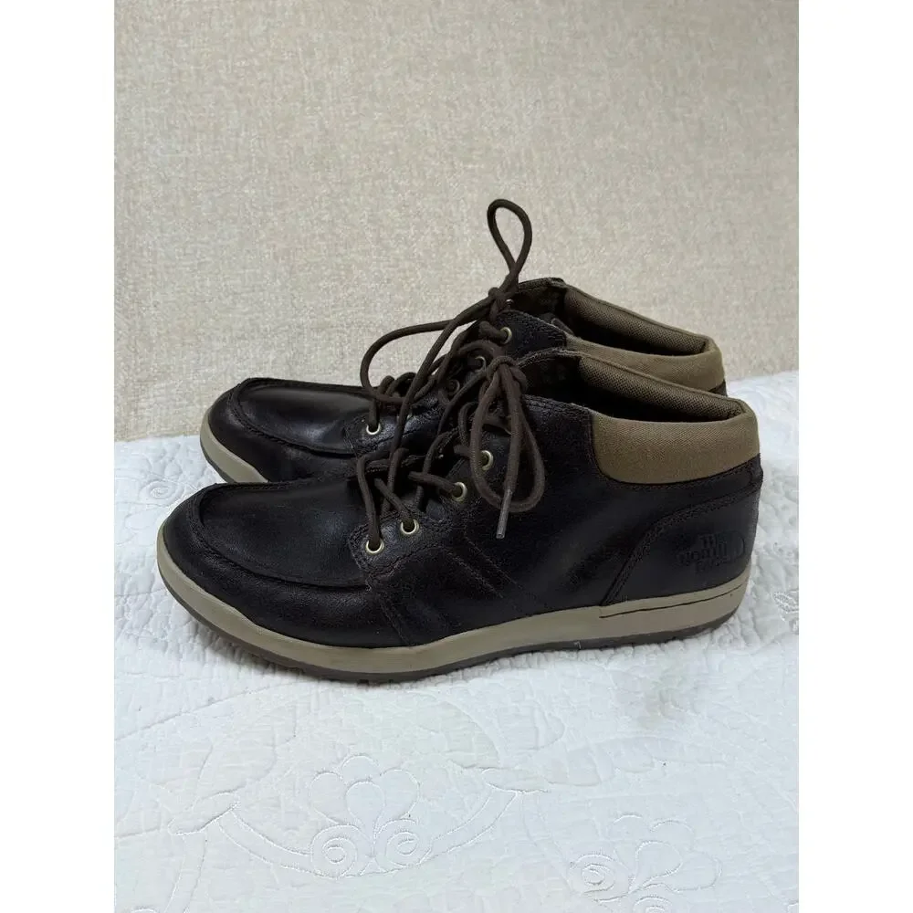 The North Face Men 9 Brown Ballard BO Distressed Leather Boots Lace Up Outdoor